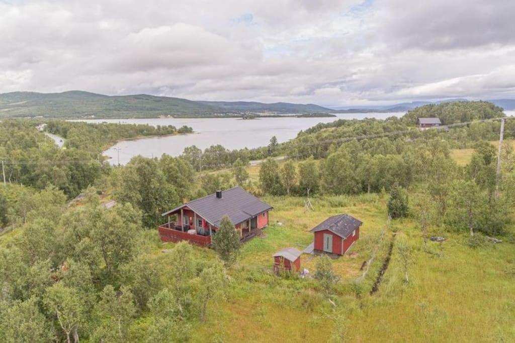 Trivelig Hytte I Senja. Exteriör bild